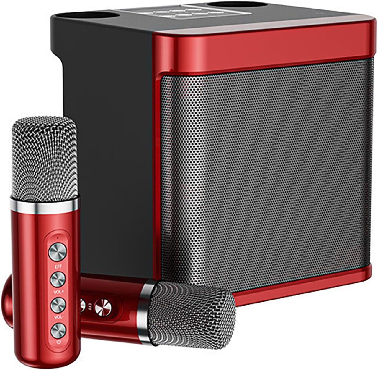 Karaoke Machine for Adults & Kids,Portable Bluetooth Karaoke Speaker with 2 Wireless Microphones PA Speaker System for Indoor Outdoor Party, Family Party